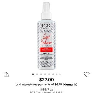 IGK Good Behavior Prep Spray